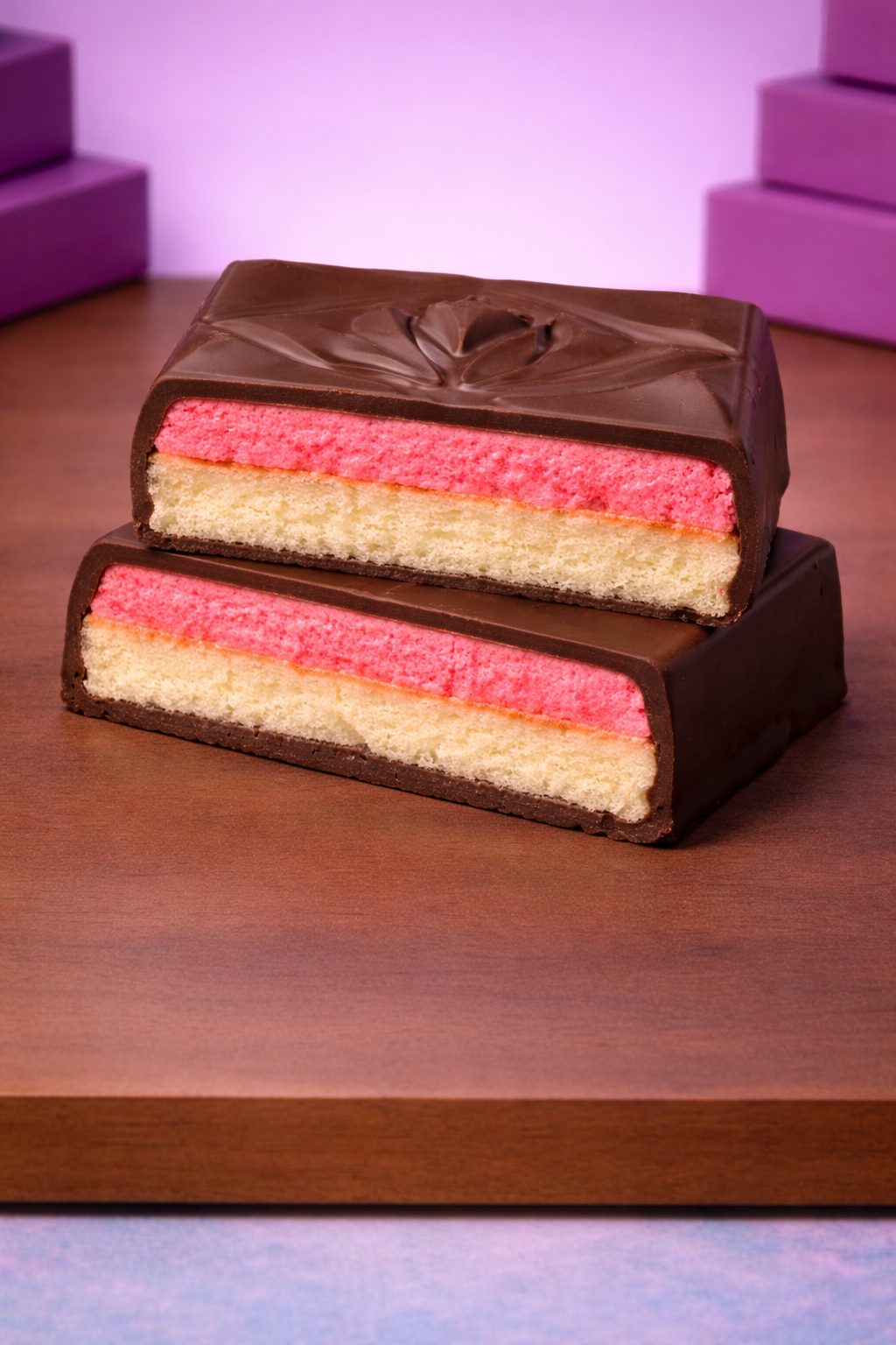 Strawberry marshmallow cake