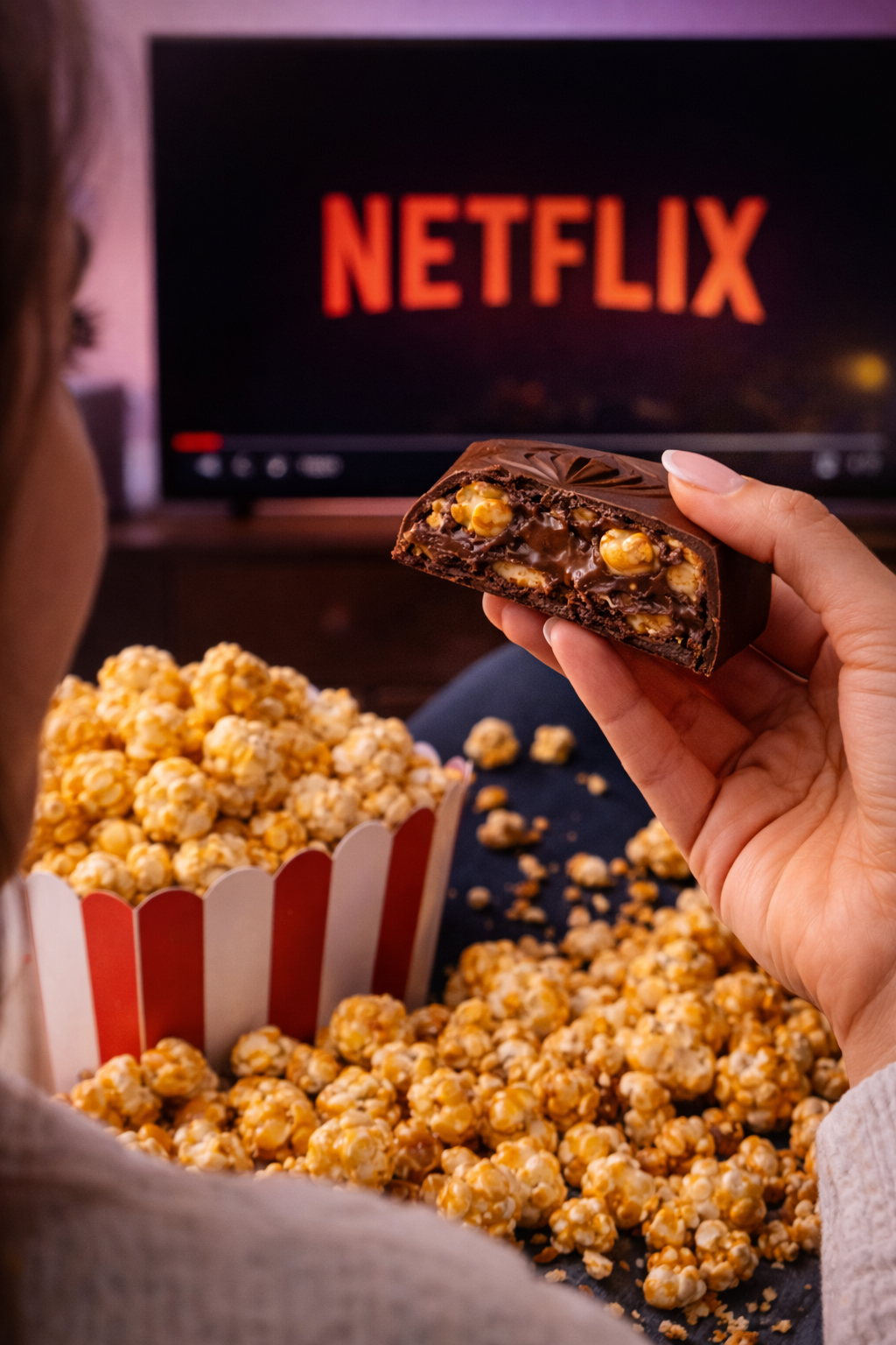 Caramel Popcorn Crunch Bar 🍿(Approx.weight:180 grams)