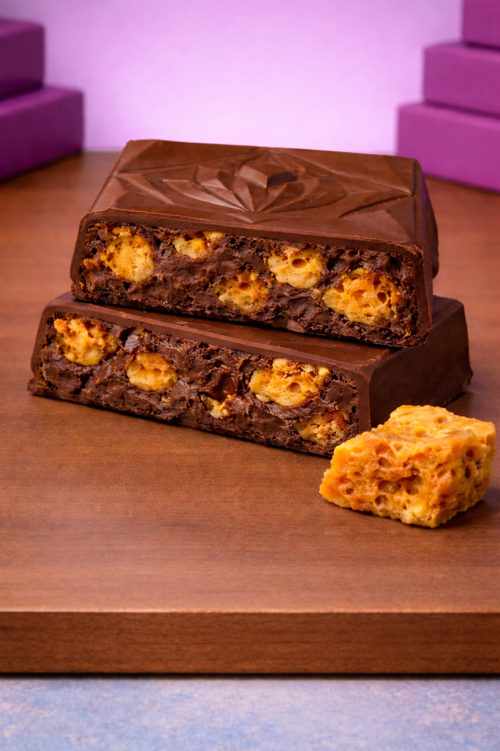 Honey pop(Honeycomb feuilletine bar🍯)