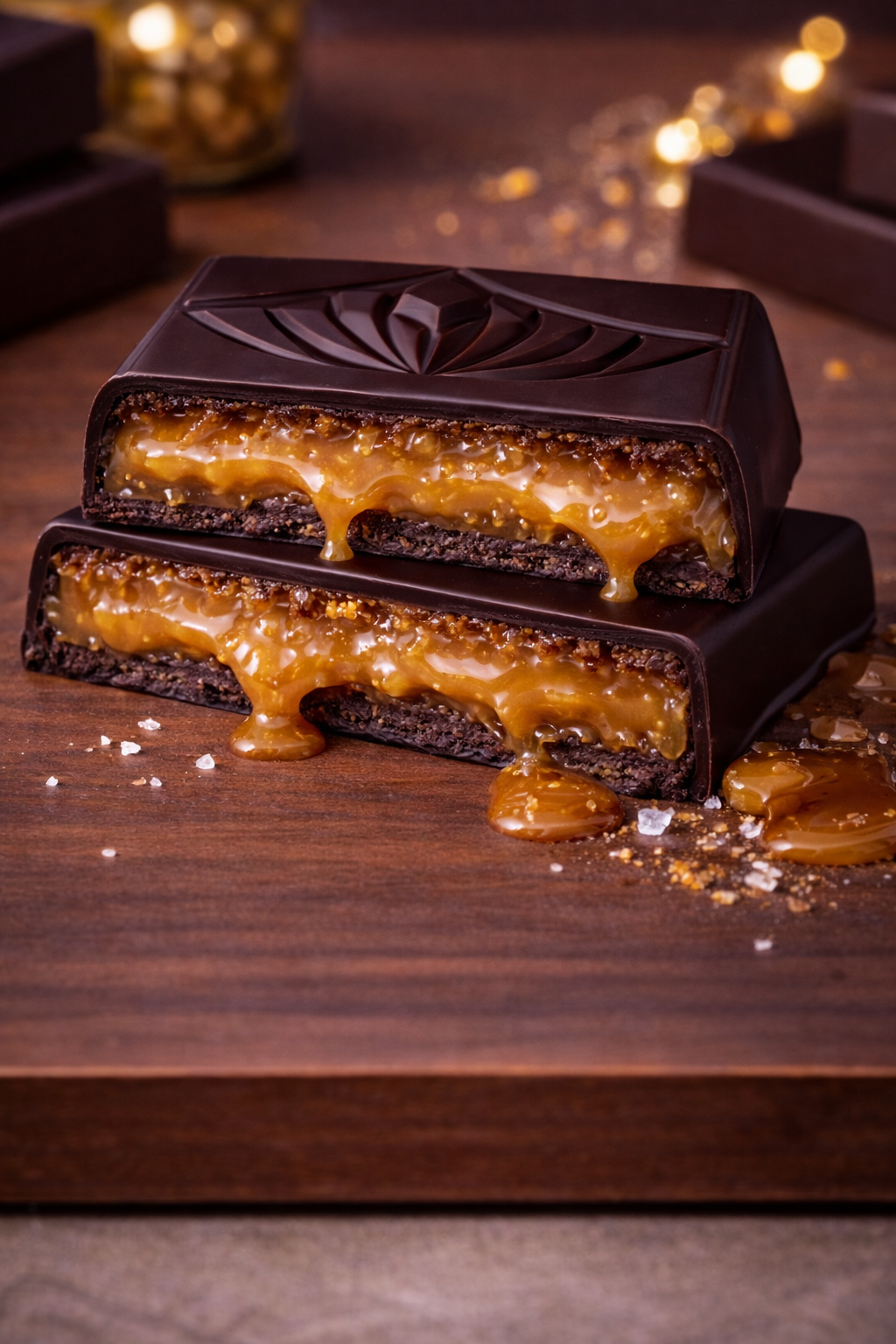 Salted caramel Dark chocolate bar