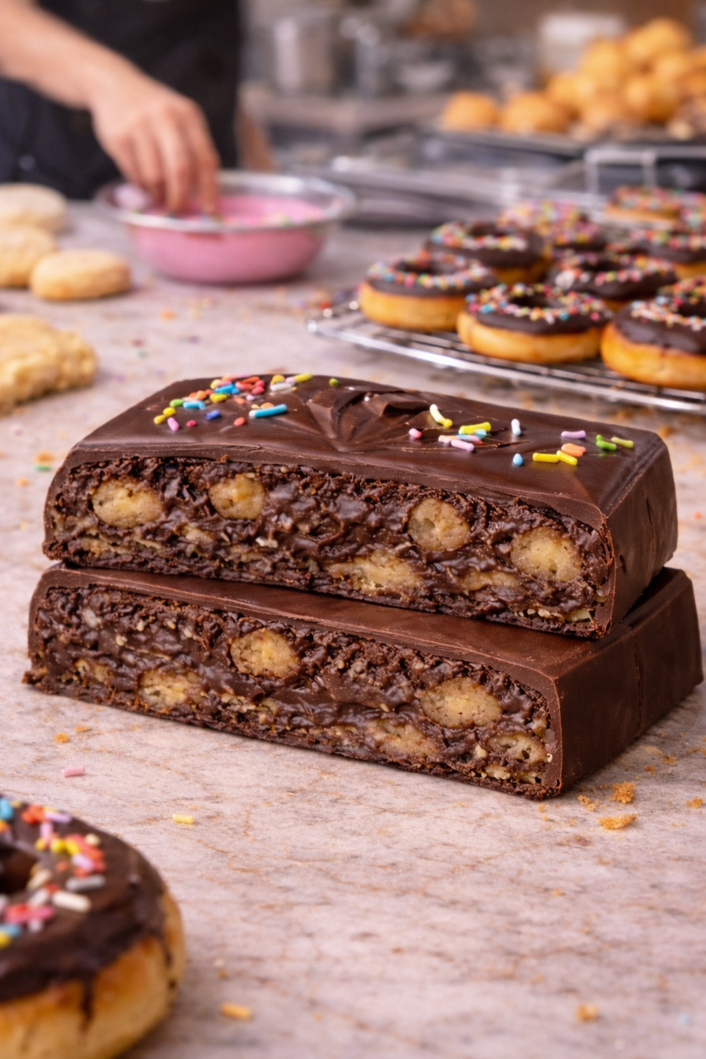 Real Donut Chocolate Bar 🍩(Approx. weight:180 grams)