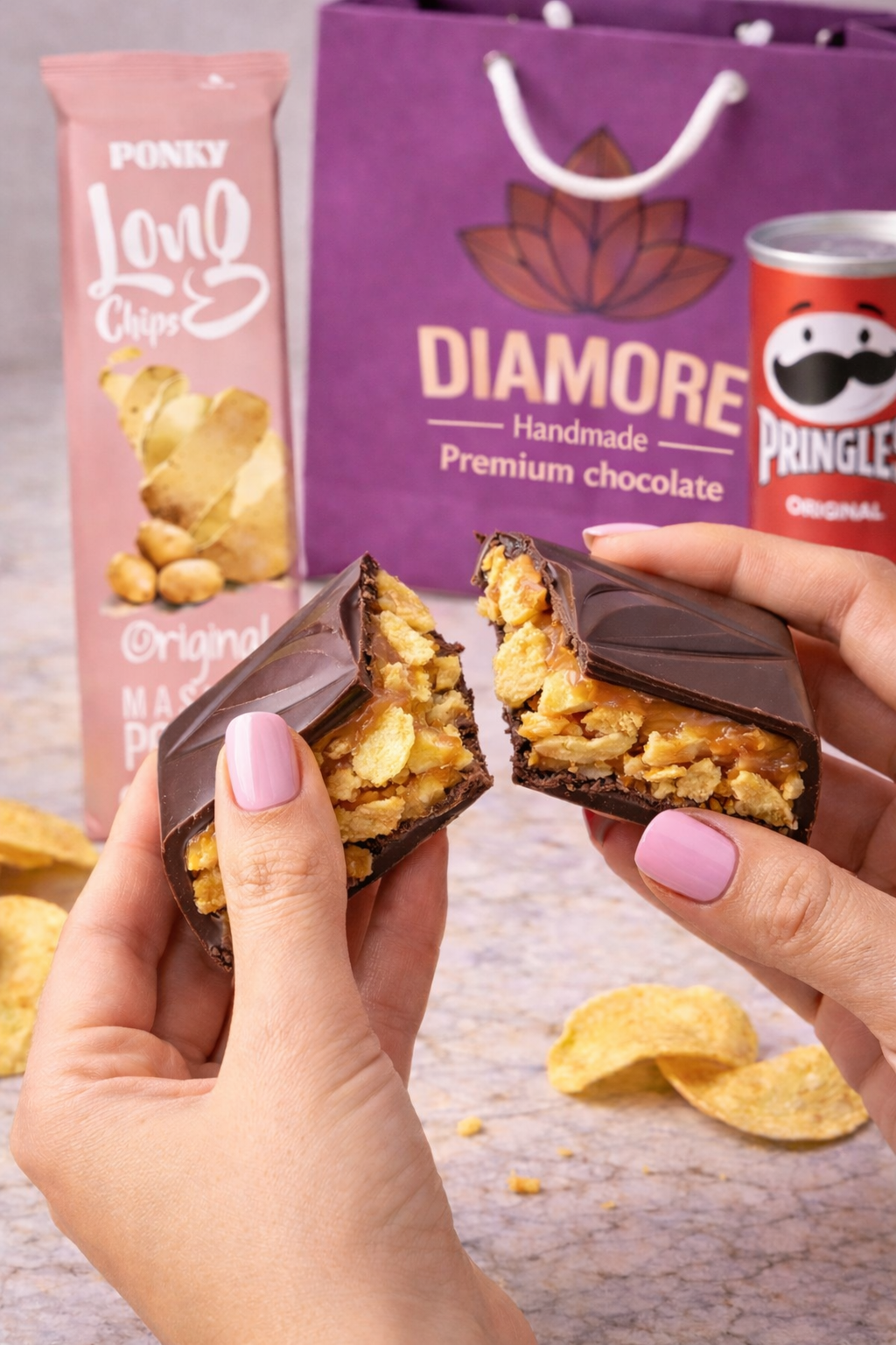 Salted Chips & Caramel Chocolate