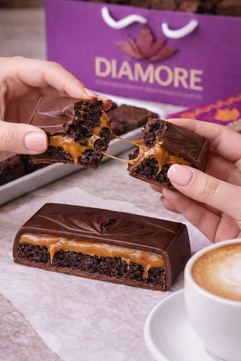 Brownies caramel bar